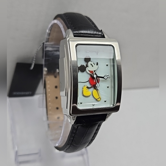 Disney MK50004TM Mickey Mouse Watch Stainless Steel New Battery Works Great main image 4